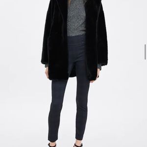 ZARA navy plaid pants